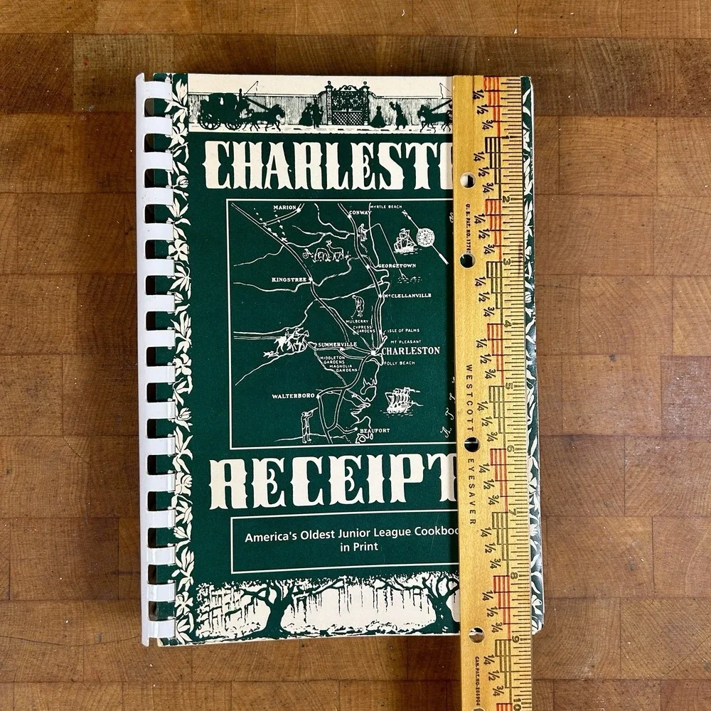 VTG Charleston Receipts Cookbook Junior League Charleston SC Historic Southern
